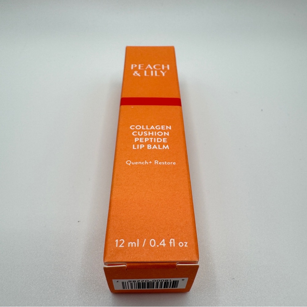 Peach & Lily Collagen Cushion Peptide Lip Balm CLEAR Full Size .4oz Lip Gloss - Picture 6 of 7